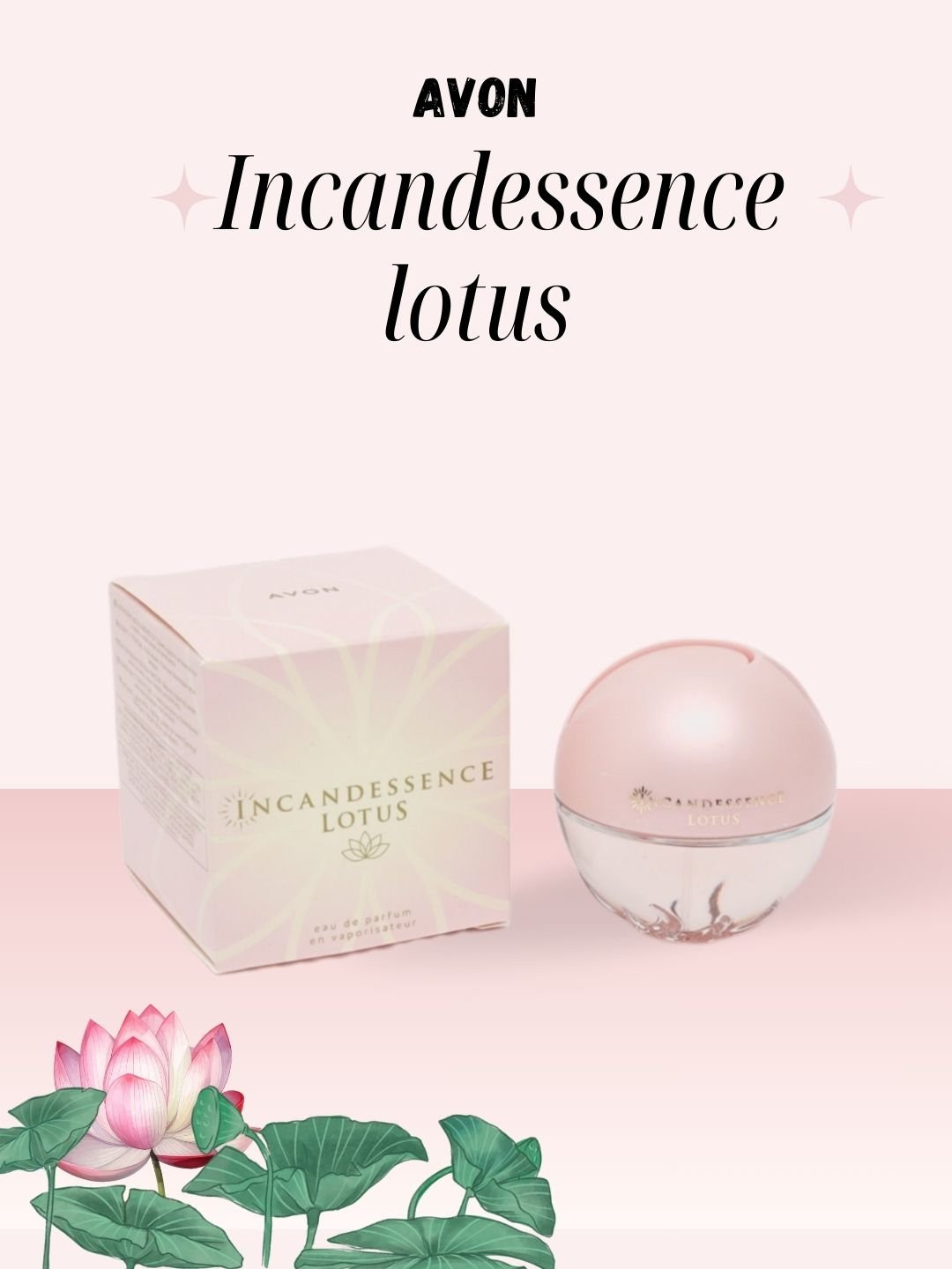 Парфюмерная вода для женщин и девочек Incandessence Lotus, 50 мл