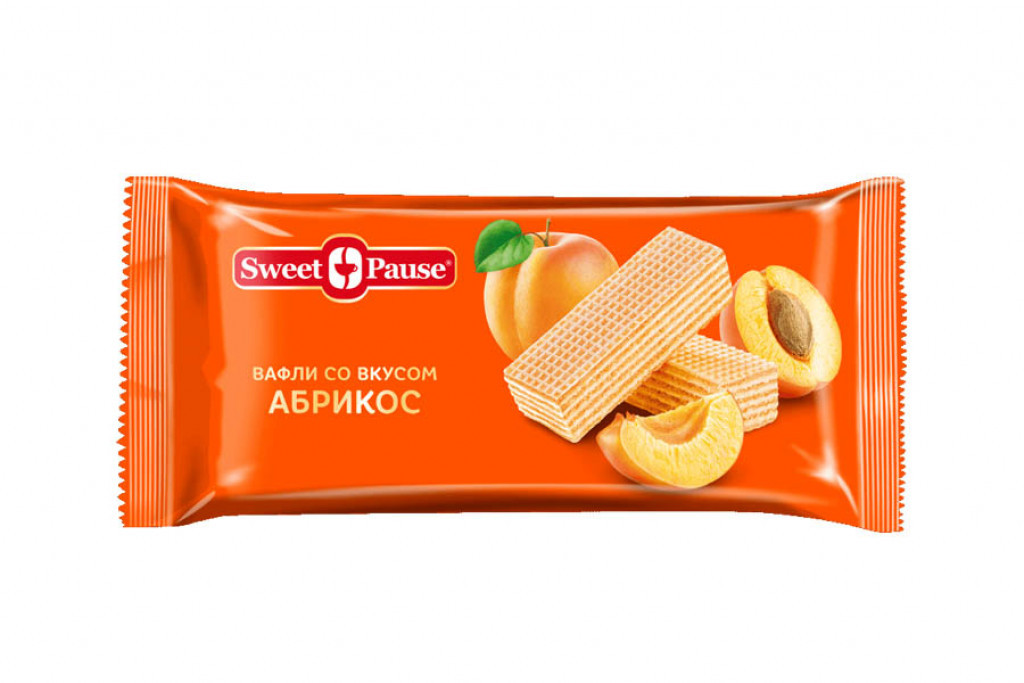 Вафли Sweet Pause со вкусом абрикоса