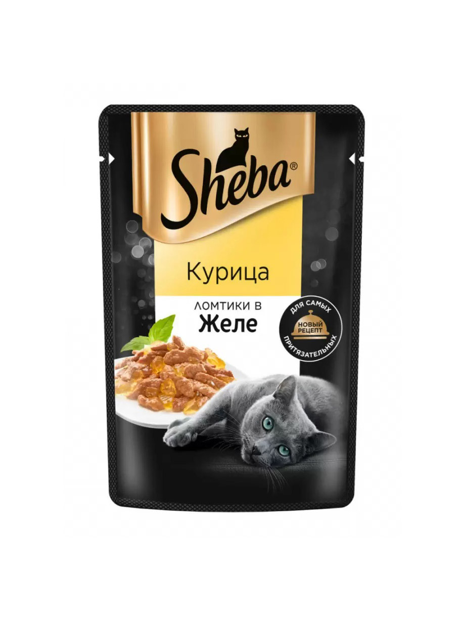 Корм для кошек Sheba курица в желе 75 гр.