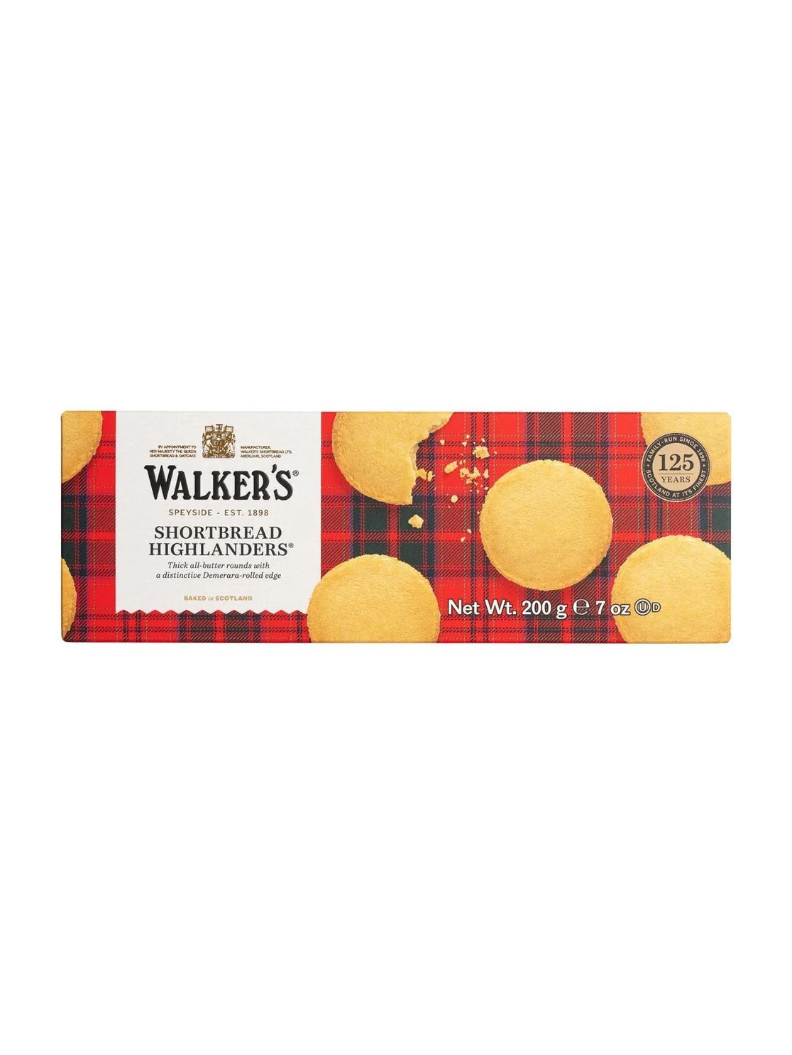 Песочные печенья Walker's "Highlanders", 200 гр