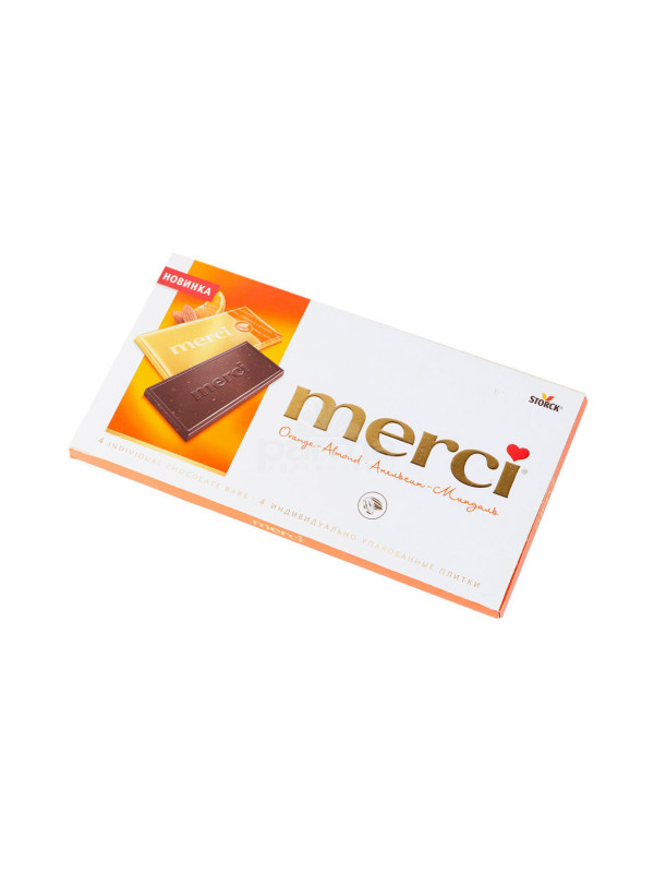 Шоколад "Merci" Апельсин-миндаль 100 гр.