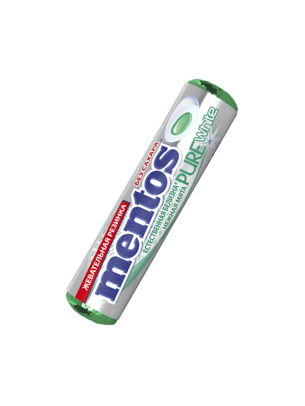 Жевательная Резинка "Mentos" Pure Нежная мята 15,5 гр.