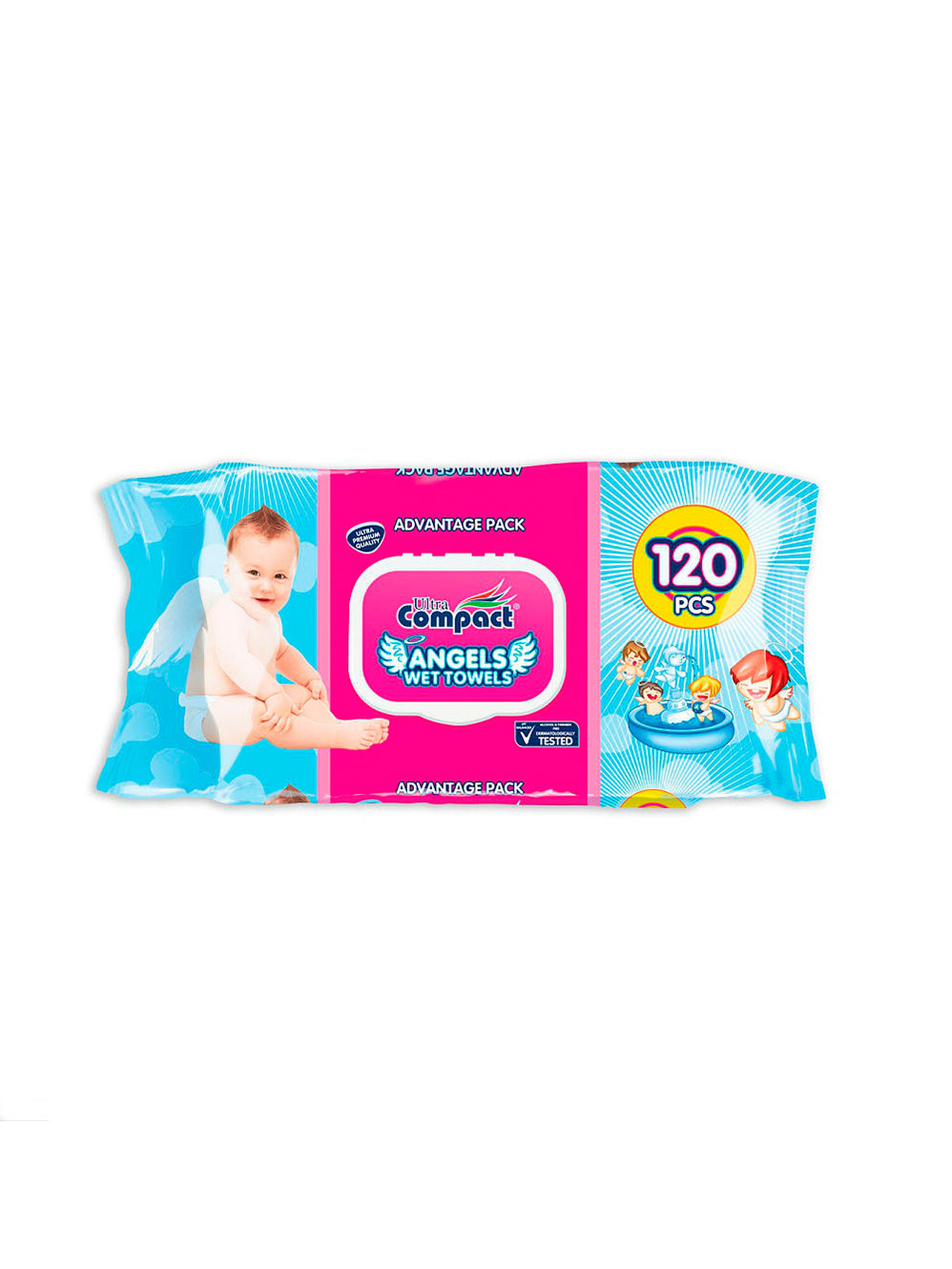 Влажные салфетки Ultra Compact angels 120шт