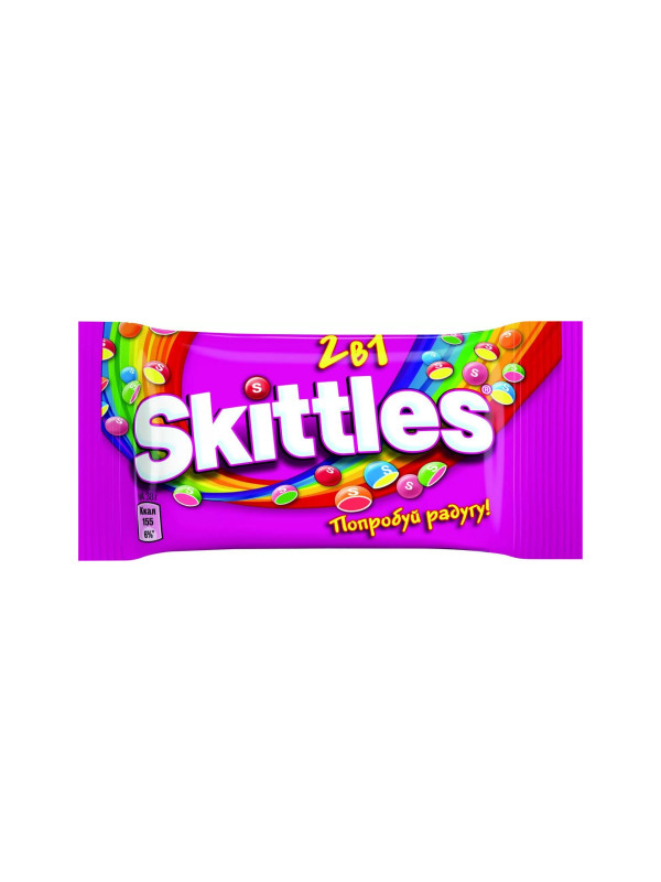 Драже "Skittles" 2 в 1, 38 гр.