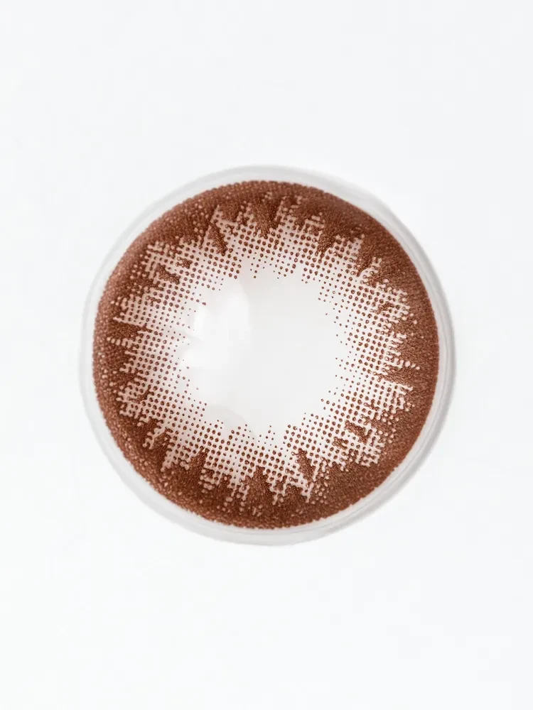 Цветные контактные линзы Hybrid Choco, 14.5 мм (без диоптрий)