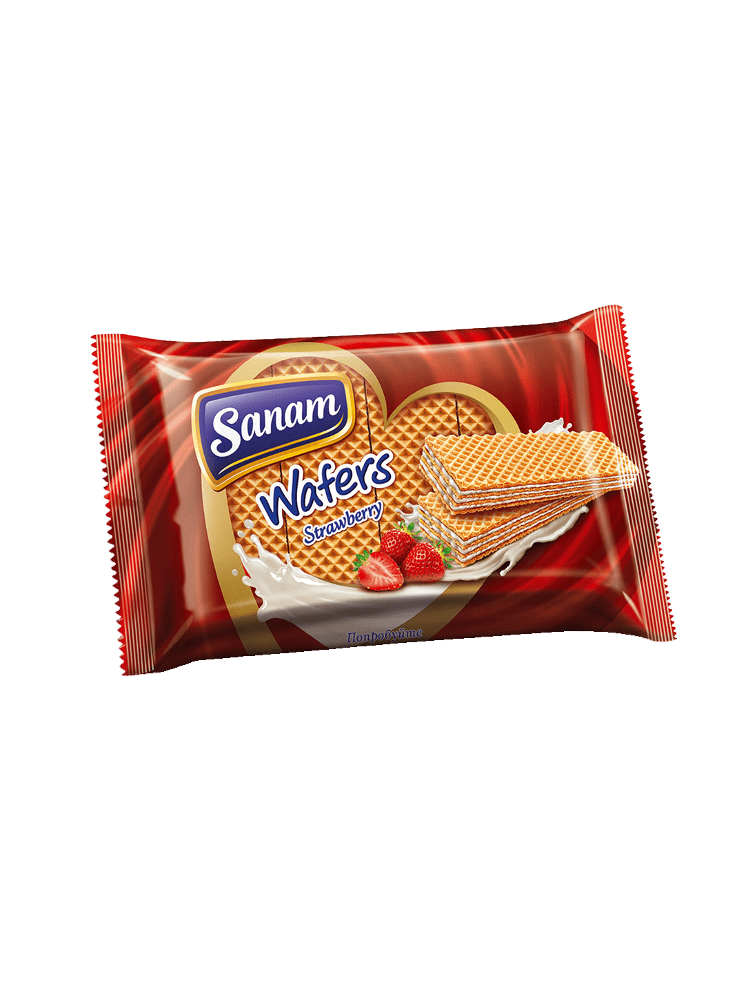 Вафли "Sanam" со вкусом Клубники, 360 гр