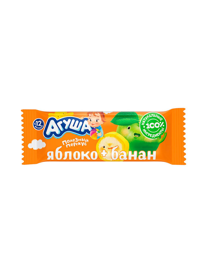 Батончик Агуша яблоко банан 15гр.