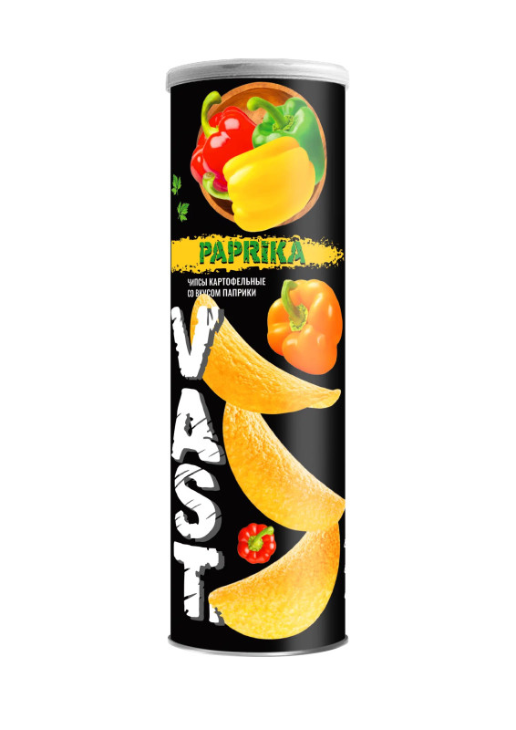 Чипсы "Vast" картофельные со вкусом паприки 160 гр.
