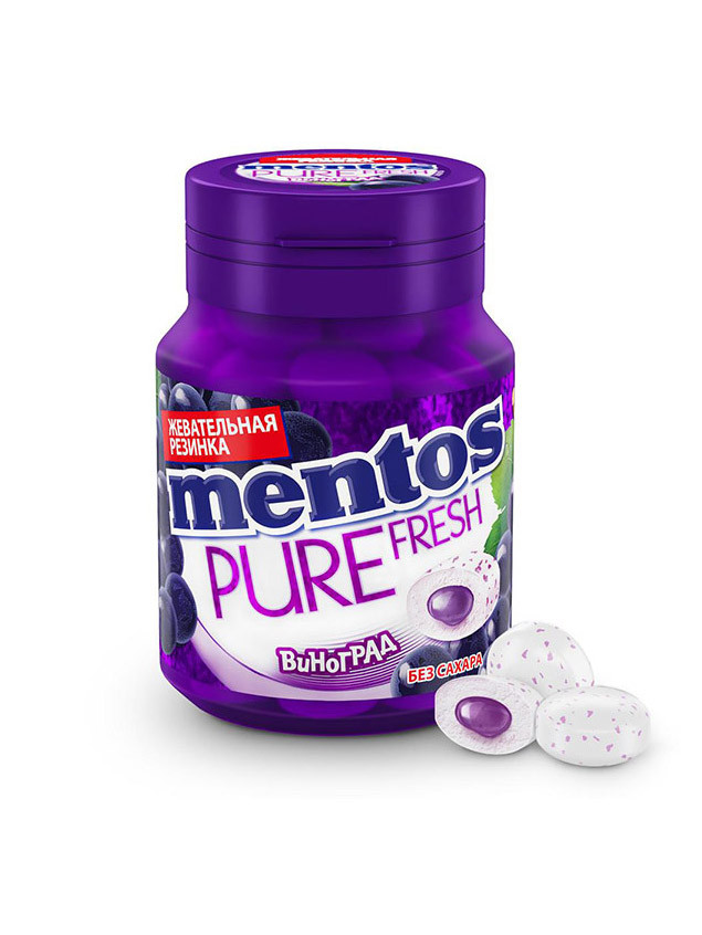 Жевательная Резинка "Mentos" Виноград 54 гр.