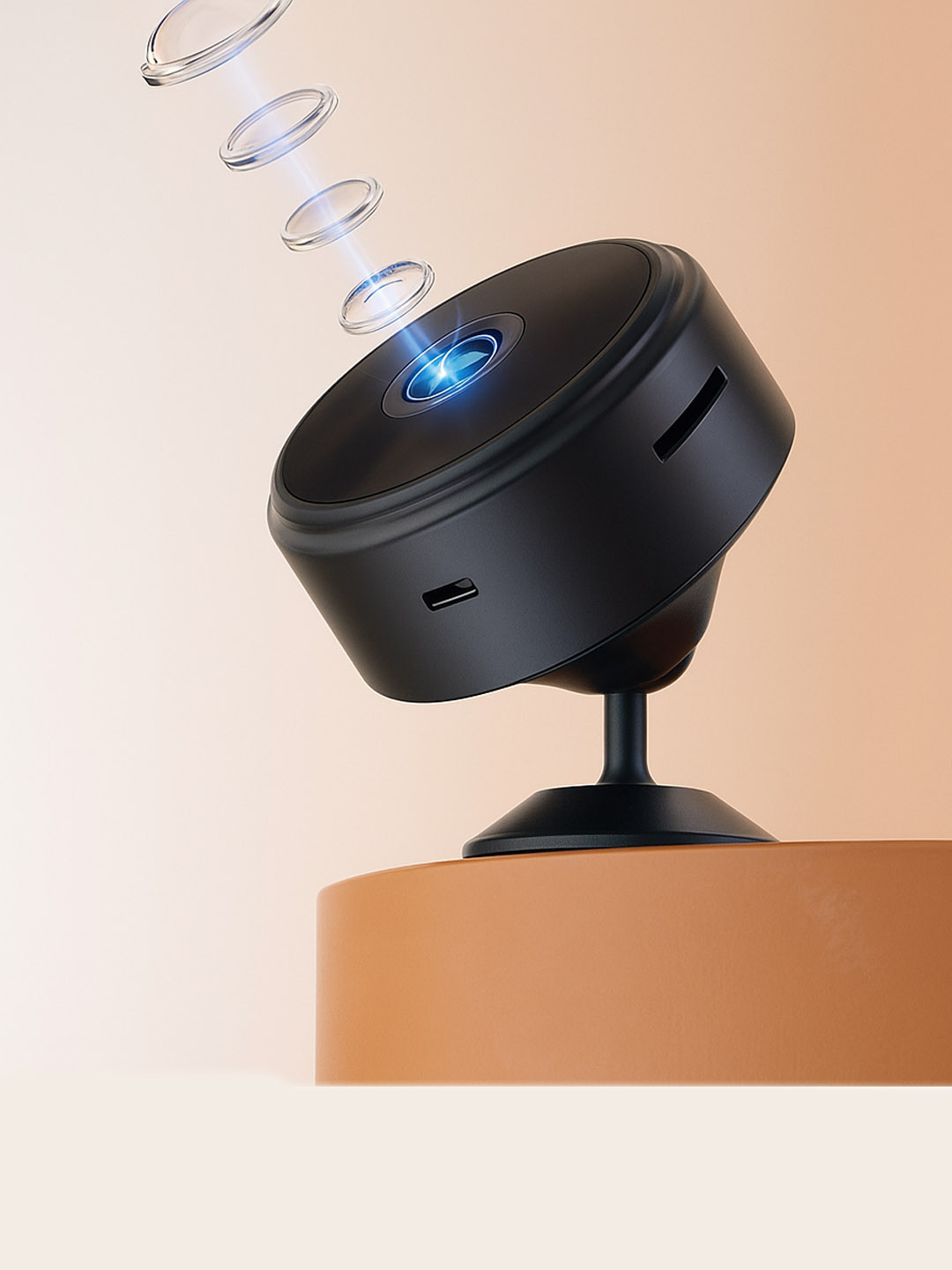Мини Wi-Fi камера видеонаблюдения, 1080P, с ИК-подсветкой и датчиком движения