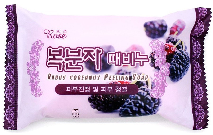 Мыло-пилинг с ароматом ежевики Rose Blackberry Peeling Soap