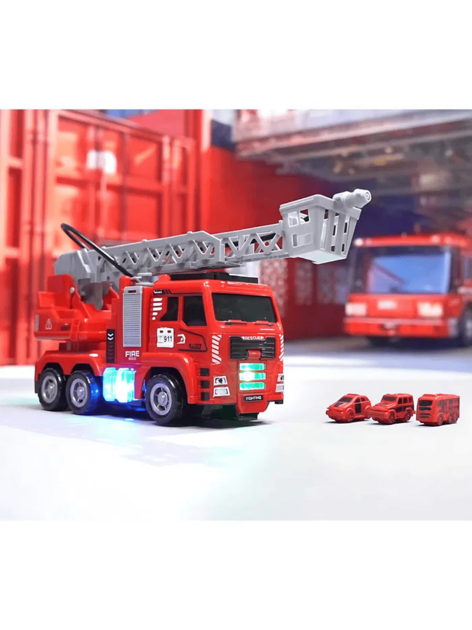 Пожарная машинка, радиоуправляемая, Fire fighting truck