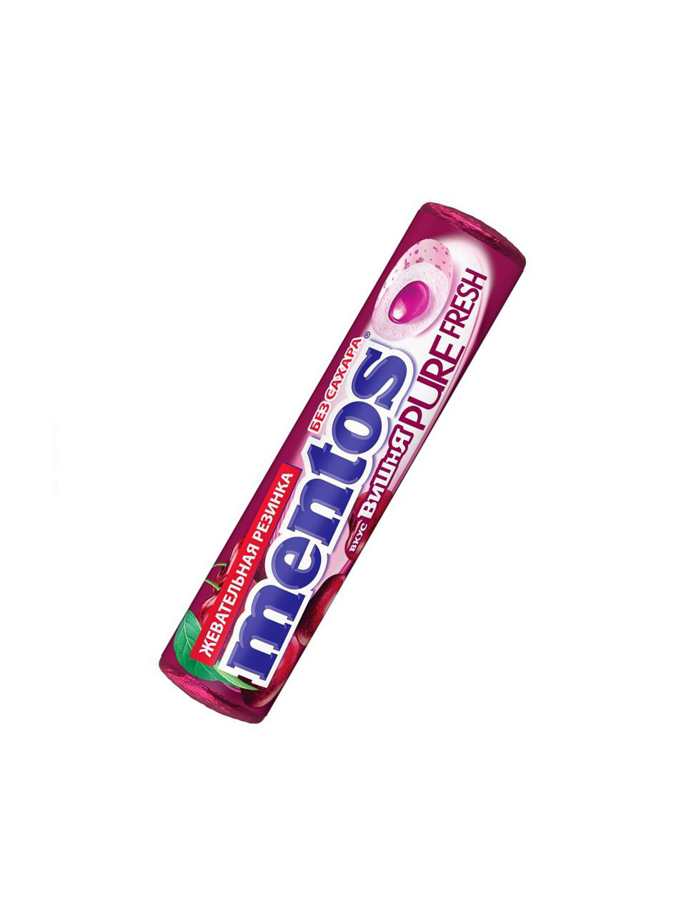 Жевательная Резинка "Mentos" Pure Fresh Вишня 15.5, гр.