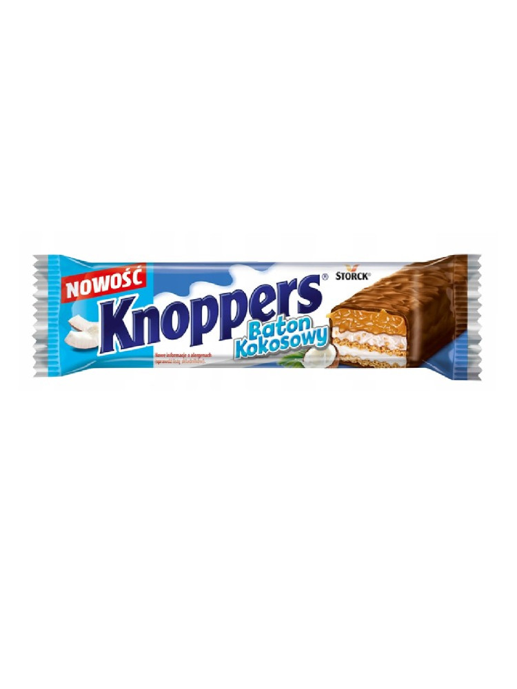 Шоколадный батончик, "Storck" Knoppers Kokosowy, 40г