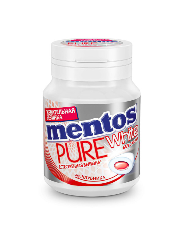 Жевательная Резинка "Mentos" PURE Клубника 54 гр.
