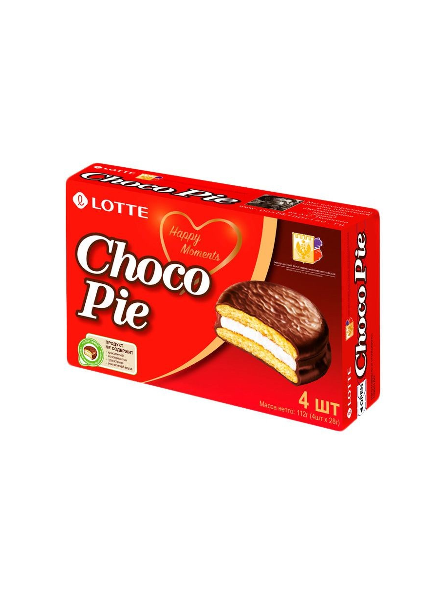 Бисквит Lotte "Choco Pie" 4 шт (112 гр)