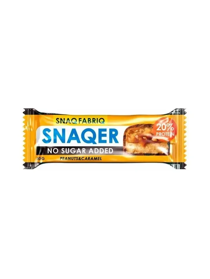 Батончик Protein "Snaqfer" Peanut & caramel 20% 50 гр.