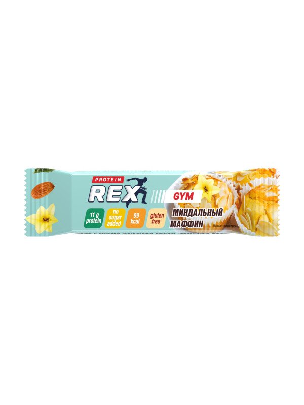 Батончик Protein Rex миндальный маффин 35гр.