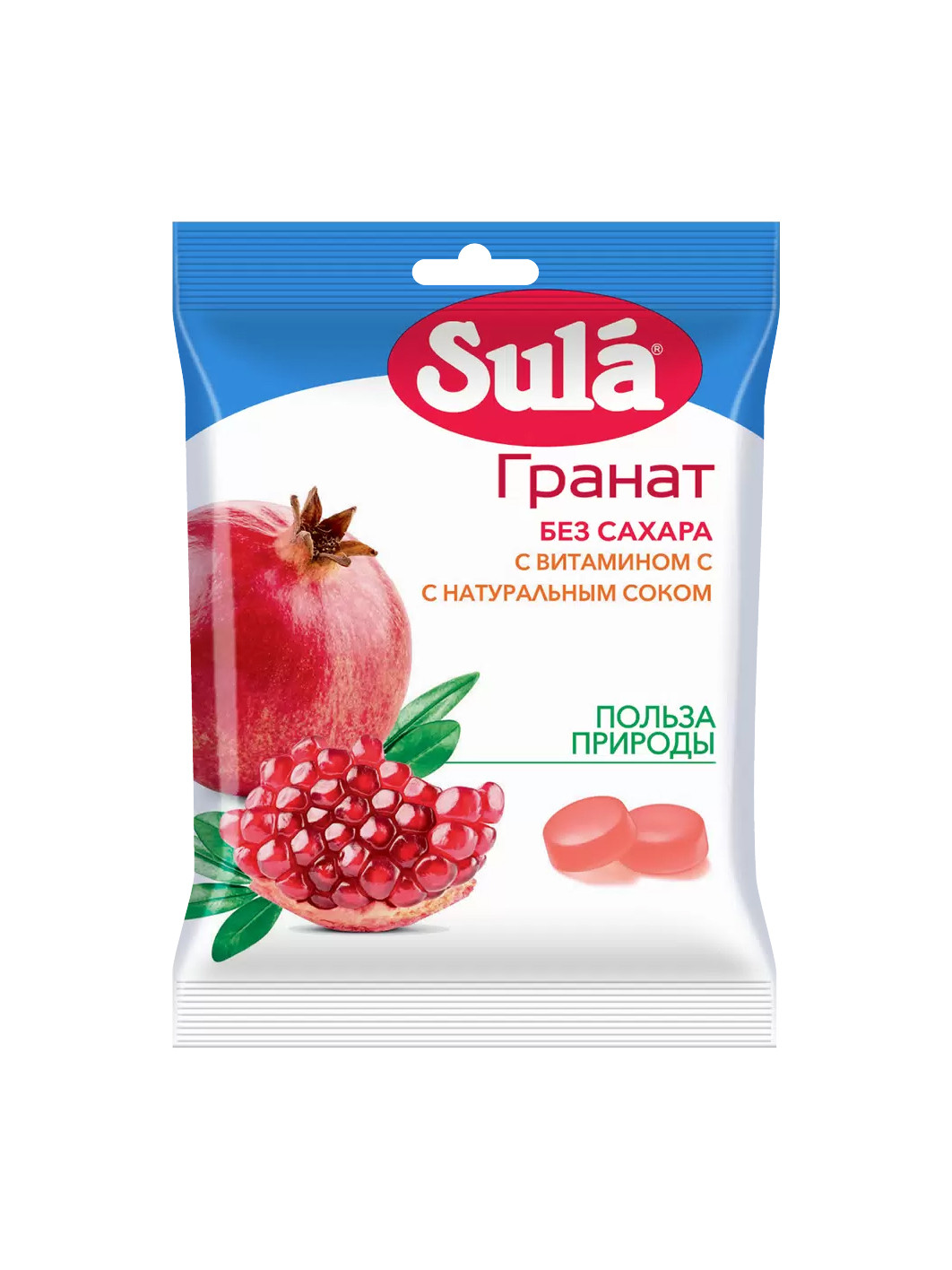 Леденцы "Sula" со вкусом Граната, 60 гр