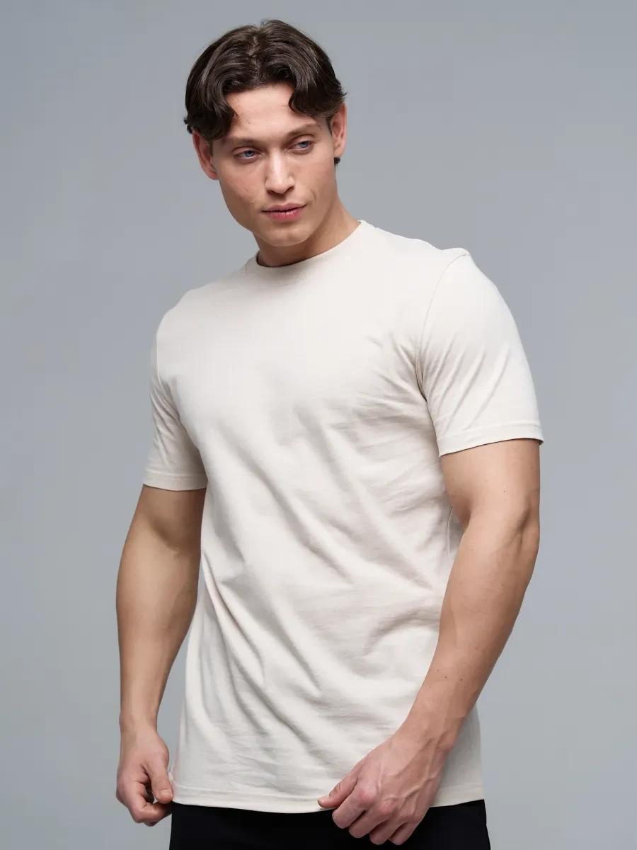 Футболка базовая хлопок однотонная