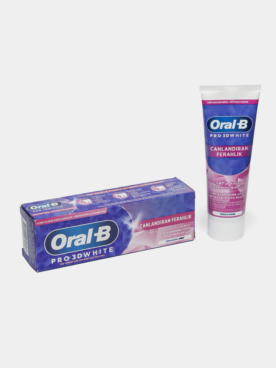 Зубная паста Oral-B Pro 3D White Бодрящая свежесть, 75 мл