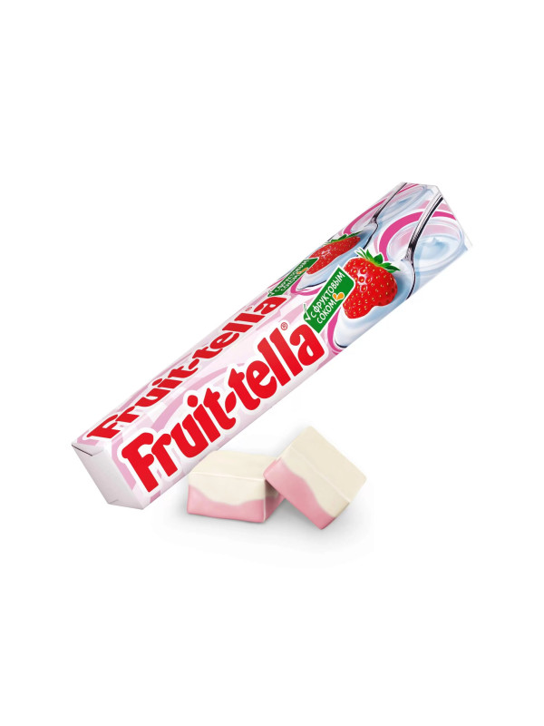 Жевательные конфеты "Fruit-tella" со вкусом Клубника-Йогурт, 42,5 г