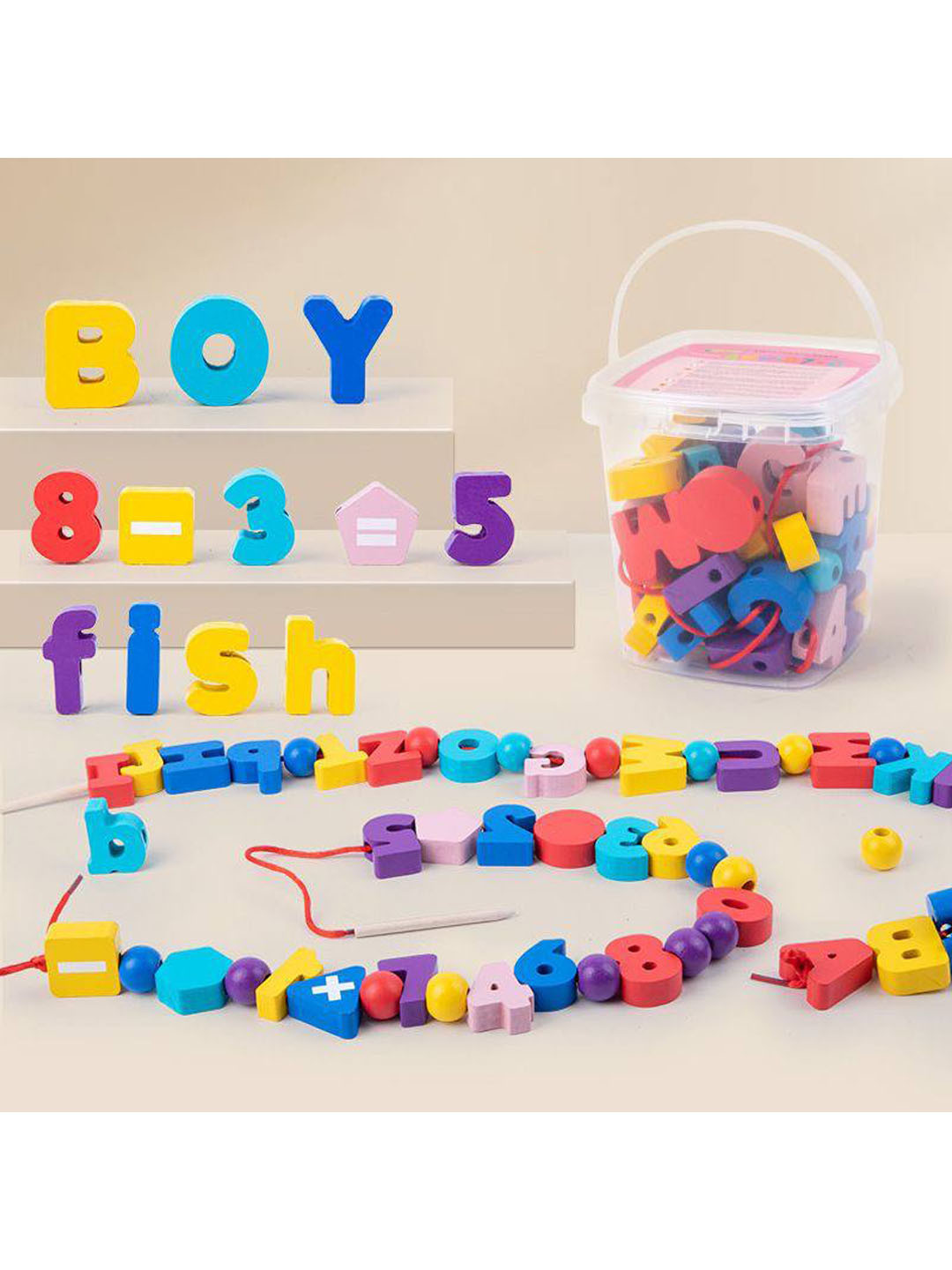 Детская игрушка из бисера, строчные буквы и цифры маленький (ps-0004)
