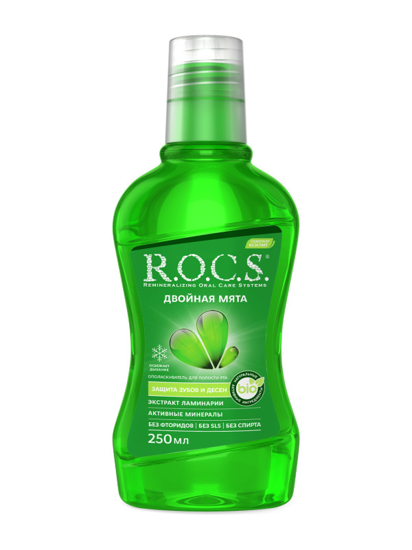 Ополаскиватель "Rocs" двойная мята 250мл