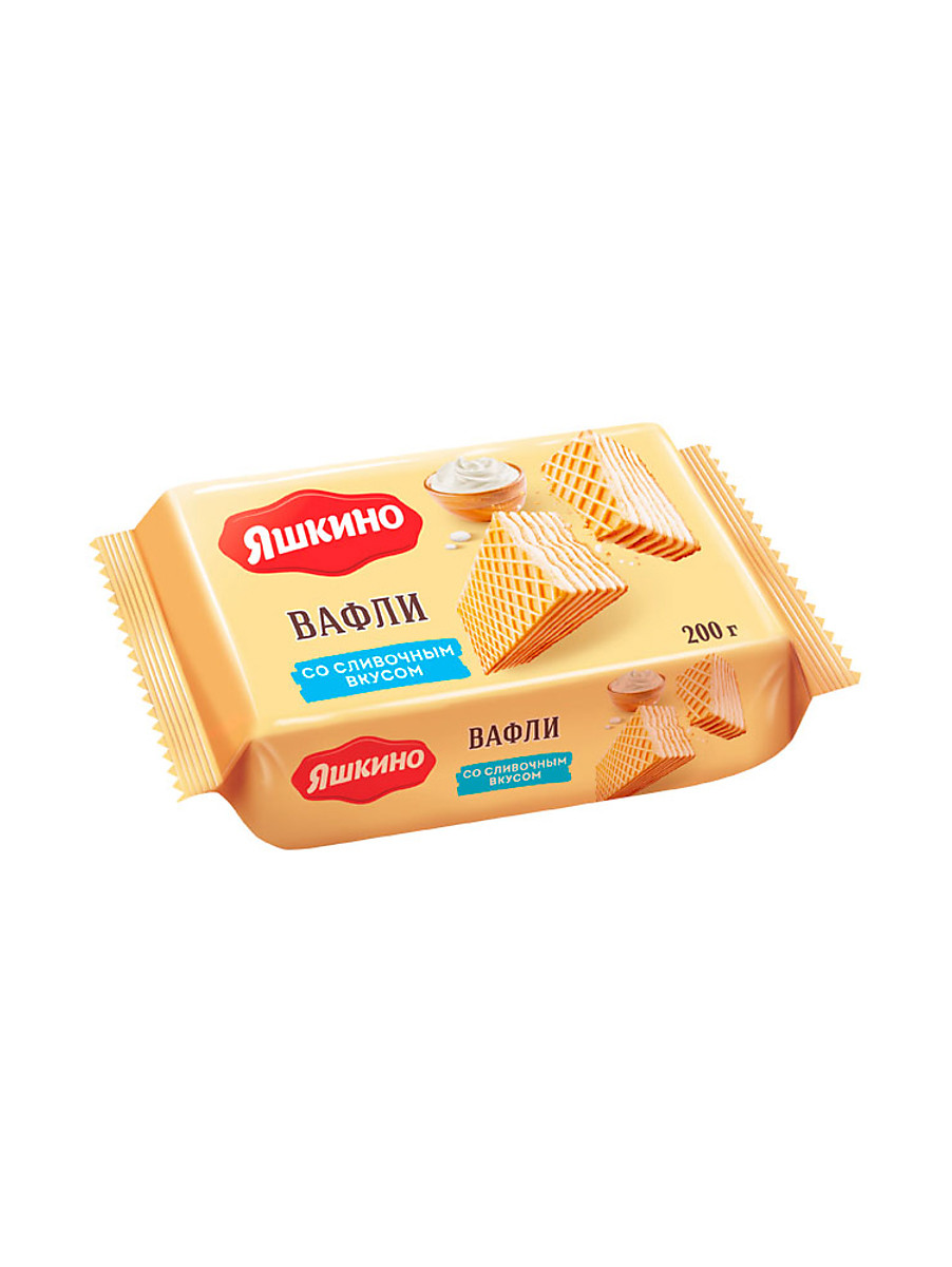 Вафли "Яшкино" со Сливочным вкусом, 200 гр