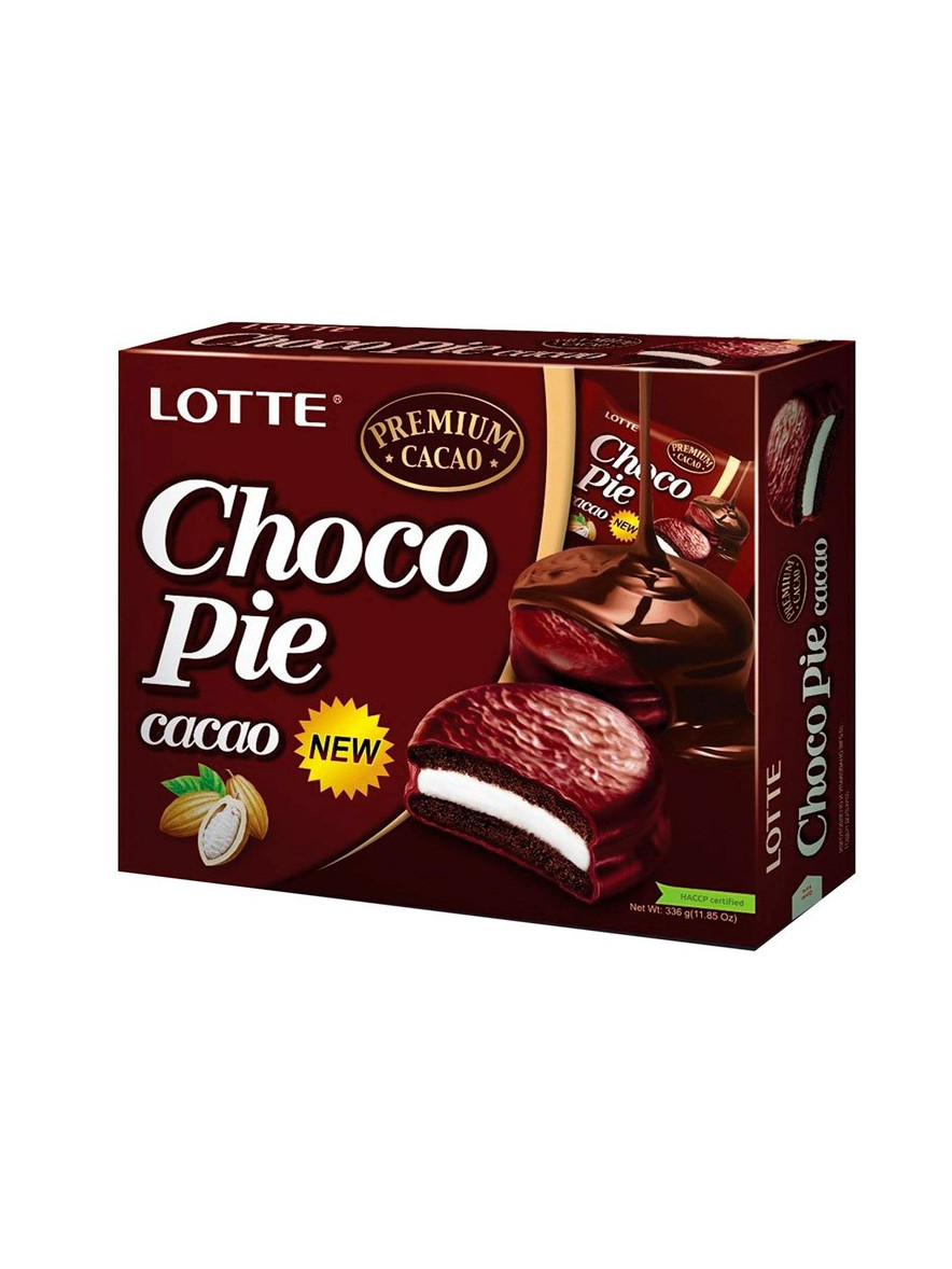Бисквит Lotte "Choco Pie" со вкусом Какао 12 шт (336 гр)