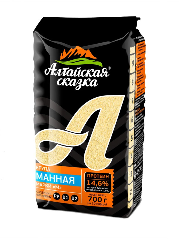Манная крупа "Алтайская сказка", 700 гр