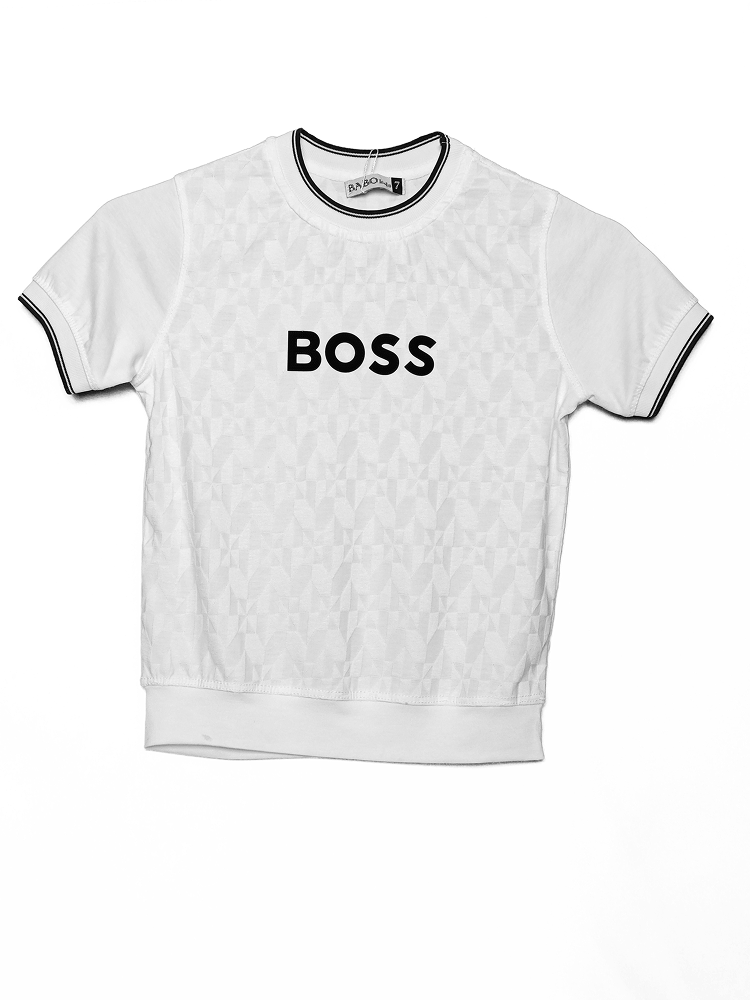 Детская футболка BOSS, белая