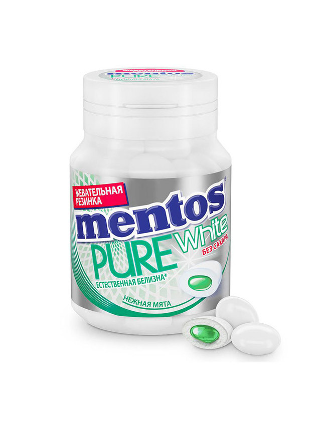 Жевательная Резинка "Mentos" PURE Нежная Мята 54 гр.