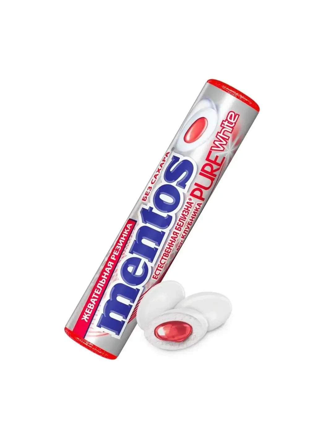 Жевательная Резинка "Mentos" клубника 16 гр.
