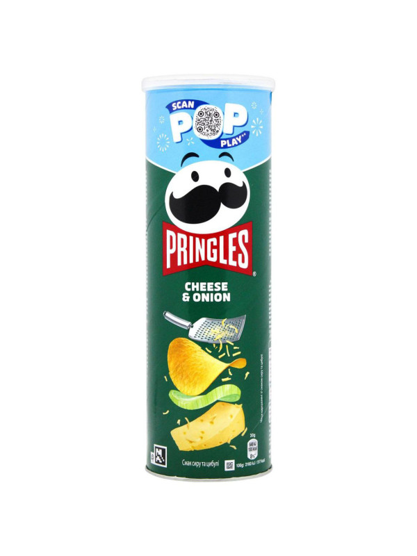 Чипсы Pringles Cheese & Onion, 165 г