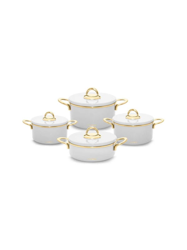 Набор кастрюль Neva N3145 Lilyum Gold, 8 предметов