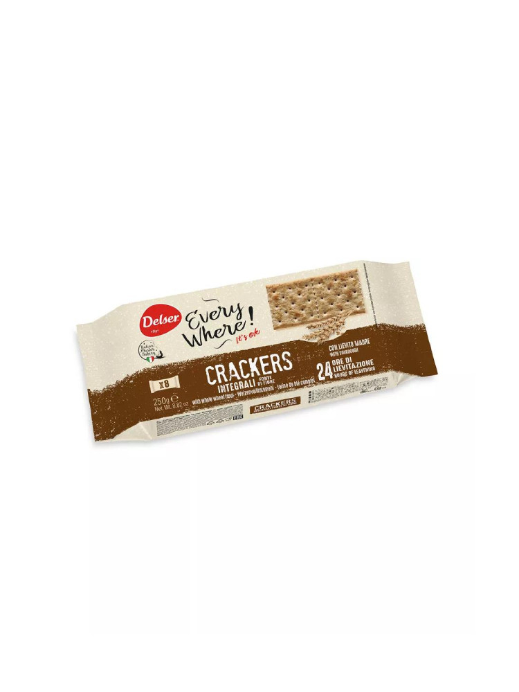 Крекеры "Delser" Crackers Integrali, 250 гр