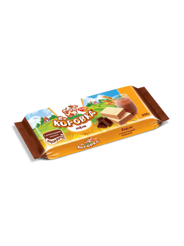 Вафли "Коровка" с Шоколадной начинкой (300 гр)