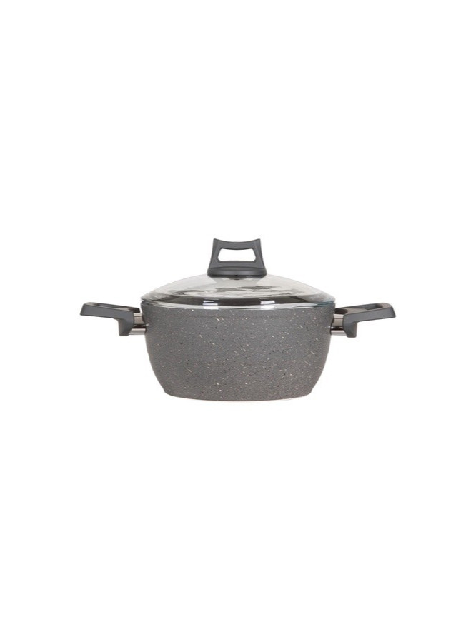 Кастрюля Mehtap Forge Granit 24 см с крышкой