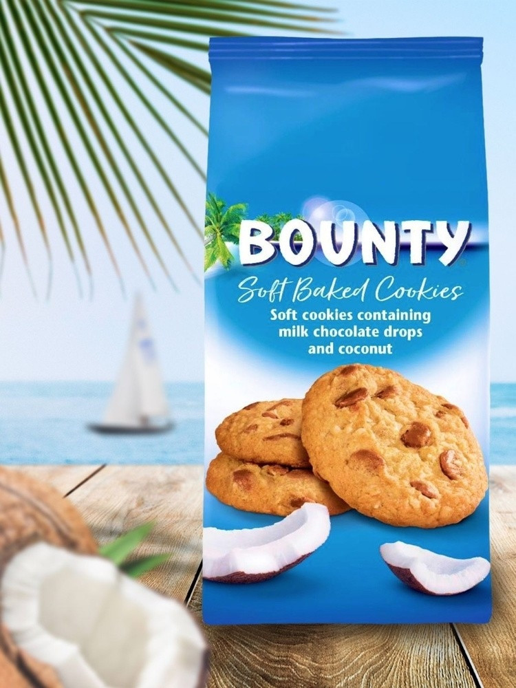 Печенье "Bounty- Soft Baked", 180 гр.