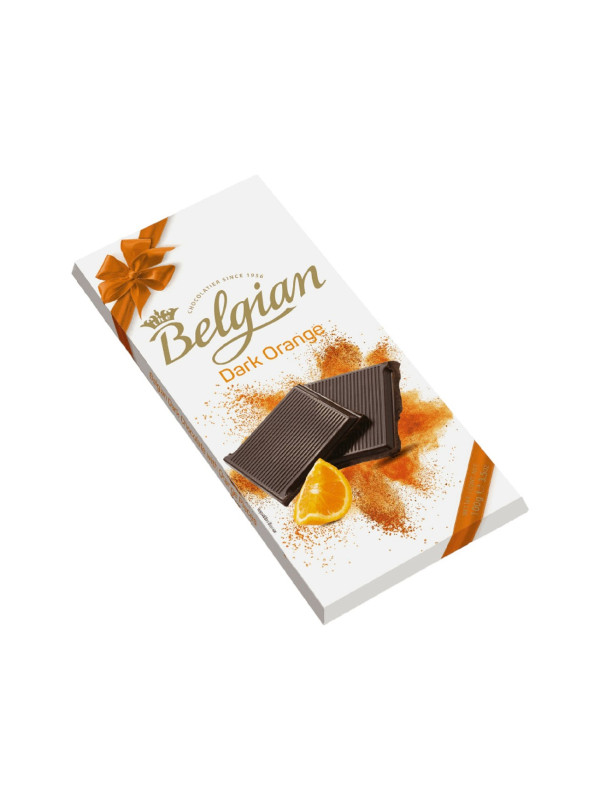 Темный шоколад "Belgian- Dark Orange" со вкусом Апельсина, 100 гр