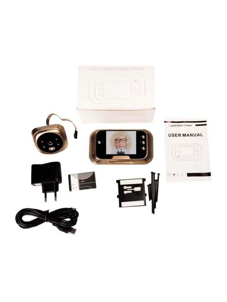 Видеоглазок дверной + звонок HD Smart Peephole Visual Doorbell