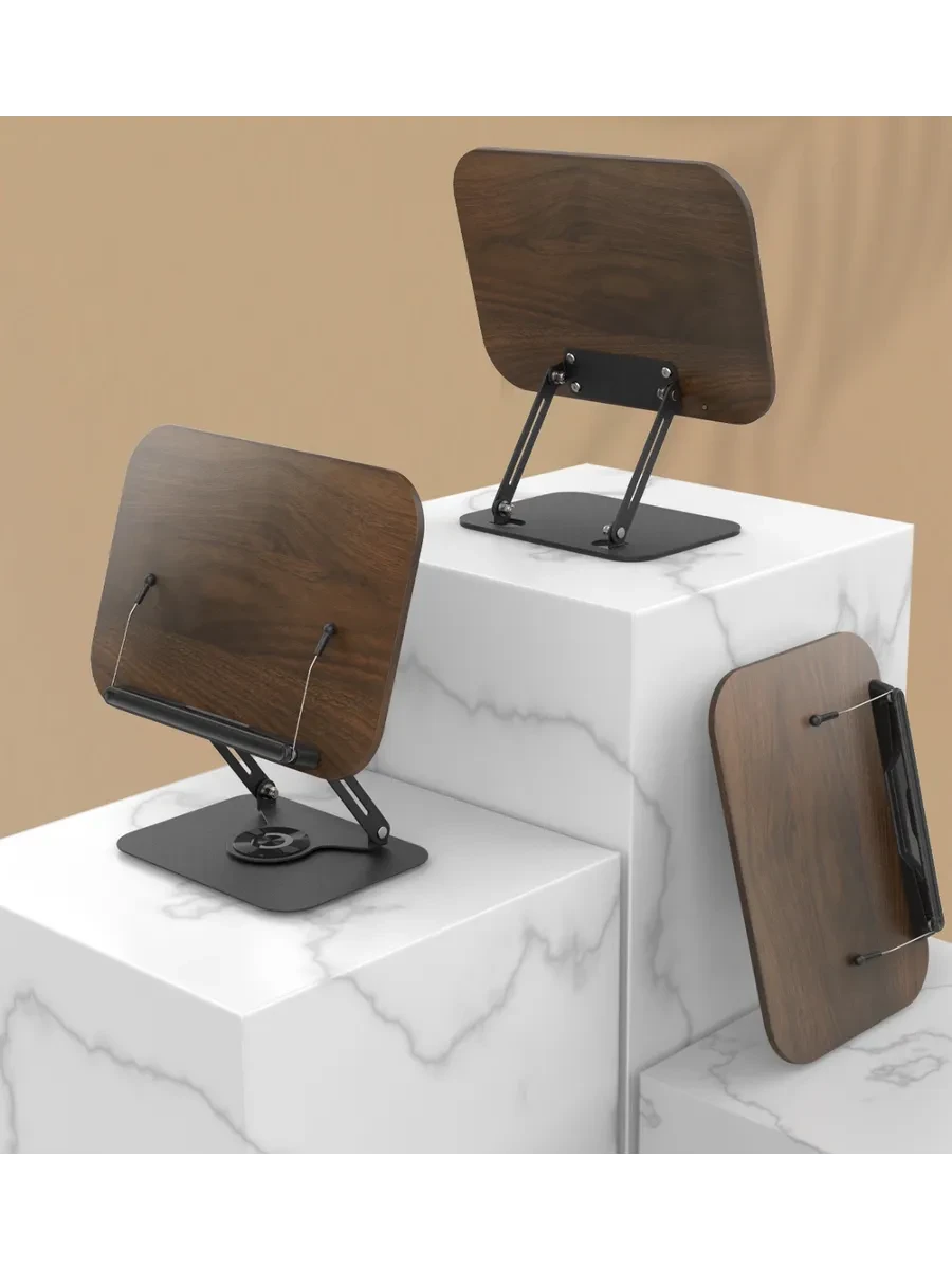 Подставка для книг учебников, ноутбуков и планшетов: деревянная