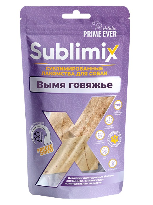 Лакомство для собак "Prime Ever" Вымя говяжье 60гр