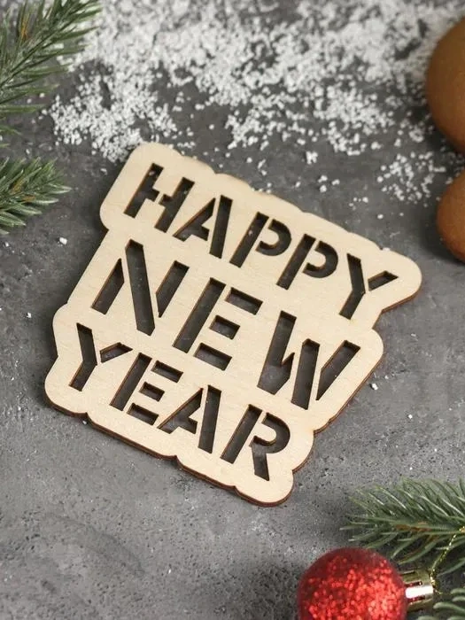 Подставка под горячее Доляна Happy New Year 9×8,5 см