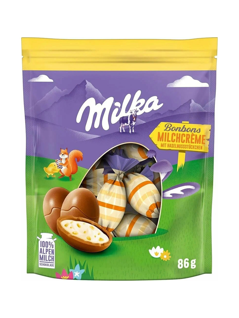 Конфеты  "Milka-Bonbons Milchcreme", 86 гр