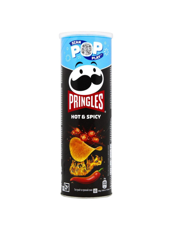 Чипсы Pringles Hot & Spicy, 165 г