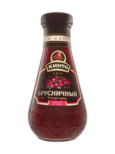 Соус "Кинто" Брусничный четыре перца 320 мл.