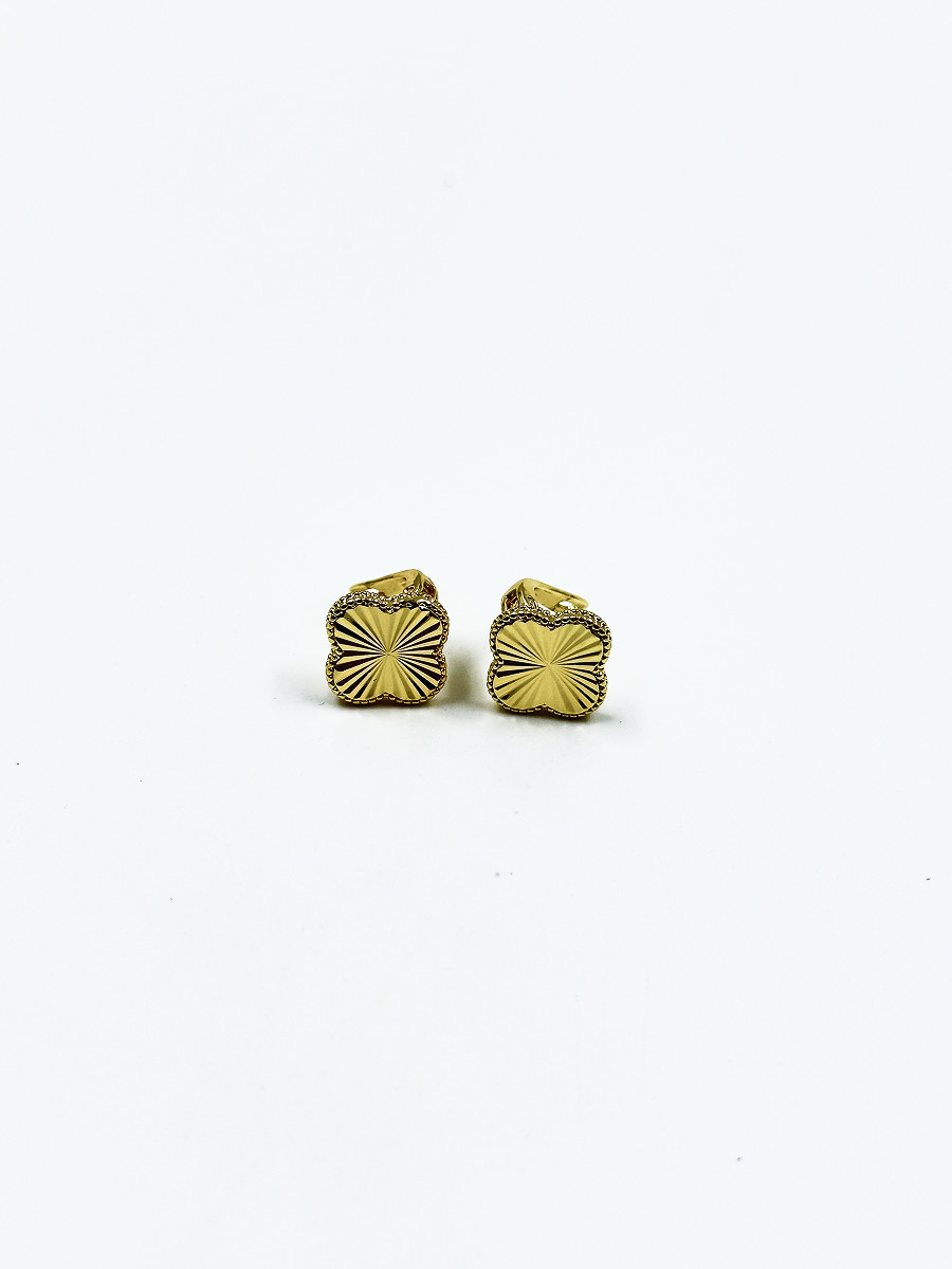 Серьги Vancleef золотистый