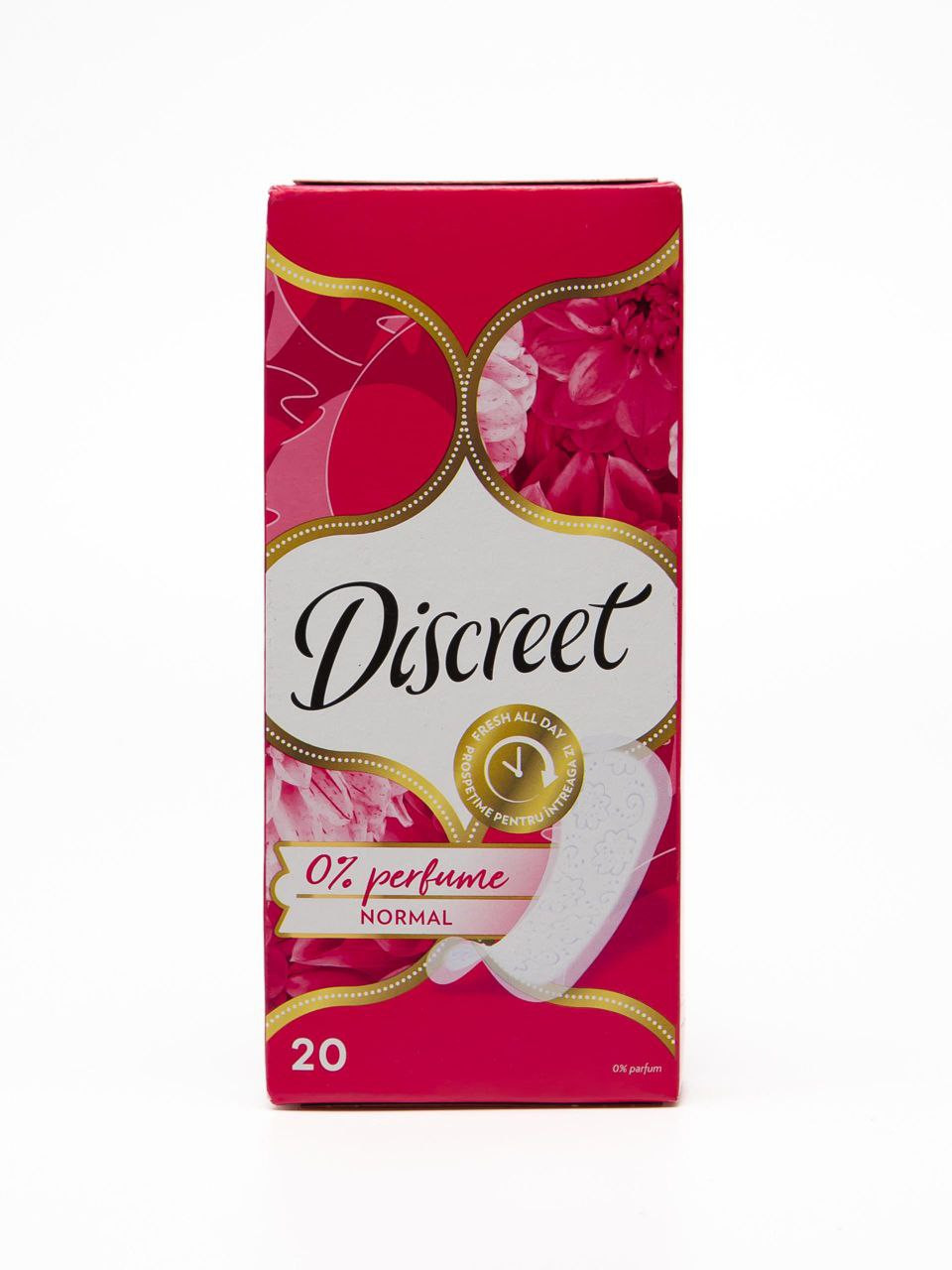 Ежедневные прокладки Discreet Normal 0% Perfume, 20 шт